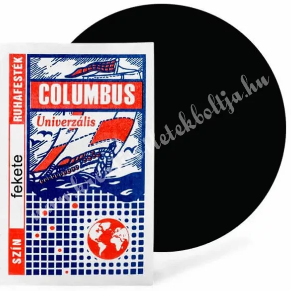 Columbus textilfesték, ruhafesték, fekete
