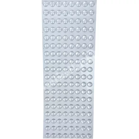 Öntapadós félgyöngy, átlátszó, 10 mm