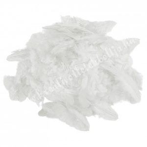 Madártoll, fehér, 4-9 cm, 10 gr/csomag