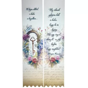 Ballagó szalag, "A kapu előtted" felirattal, 6 cm
