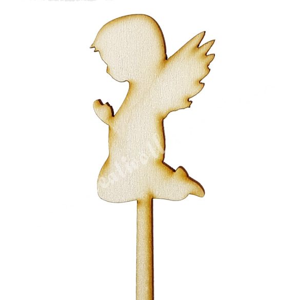Beszúrós dísz, imádkozó angyal, 4,5x20,5 cm