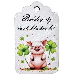Mdf biléta, szerencsemalac, 4,2x7 cm