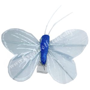 Csipeszes pillangó, kék, 5x5 cm