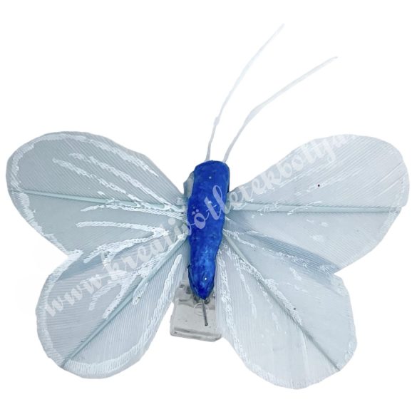 Csipeszes pillangó, kék, 5x5 cm