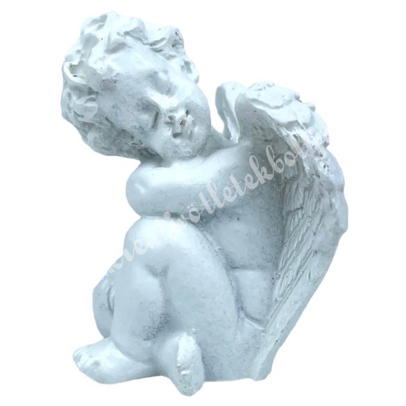 Polyresin angyal, ülő, alvó, 3,2x4,7 cm