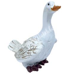 Polyresin liba, fehér, 5x6 cm