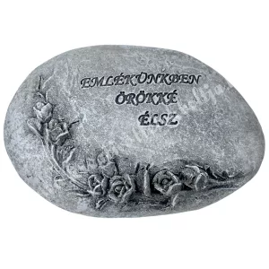 Polyresin kő, "Emlékünkben örökké élsz", 10,5x3 cm