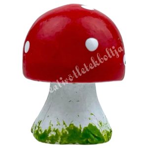 Polyresin gomba, 1,5x2 cm