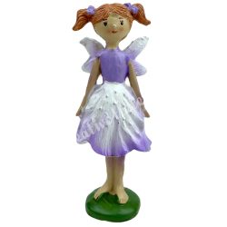 Polyresin tündér, lila, 4,5x11,5 cm