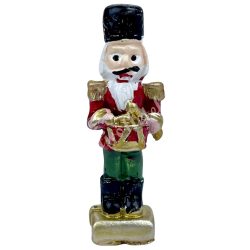 Polyresin diótörő, dobbal, 1,5x5 cm