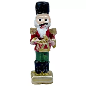 Polyresin diótörő, dobbal, 1,5x5 cm