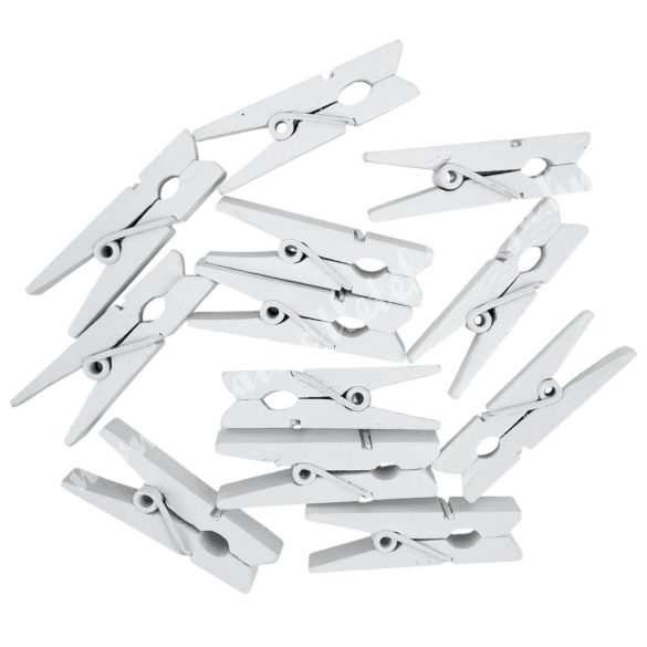 Fehér facsipesz, 48 mm, 12 db/csomag