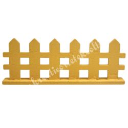 Fa kerítés, napsárga, 8x3 cm, 2 db/csomag
