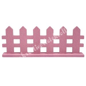 Fa kerítés, rózsaszín, 8x3 cm, 2 db/csomag