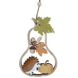 Akasztós fa körte, sünivel, 9,5x15 cm