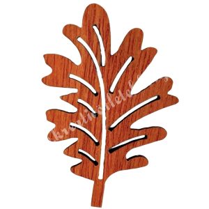 Fa tölgylevél, narancssárga, 3x4,5 cm