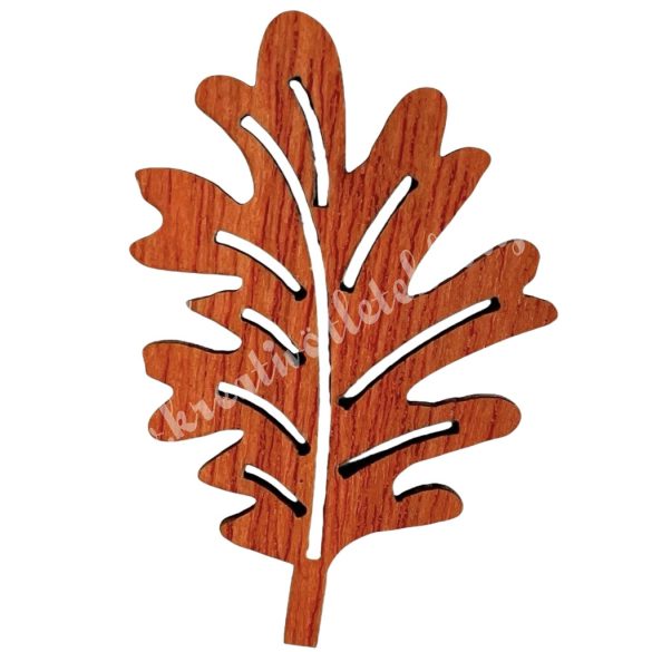 Fa tölgylevél, narancssárga, 3x4,5 cm