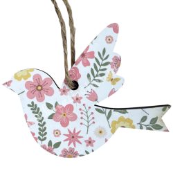 Akasztós fa madár, 6x4,5 cm