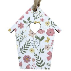 Akasztós fa madárház, 4,5x5,5 cm