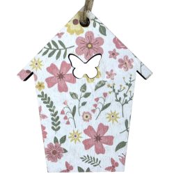 Akasztós fa madárház, 4,5x5,5 cm