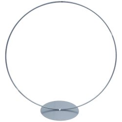 Fém karika talppal, ezüst, több méret