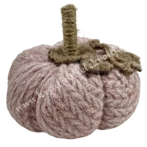Textil kötött tök, mályva, 8x6 cm