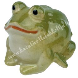  Porcelán béka, 5x4 cm