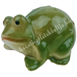  Porcelán béka, 5x3,5 cm