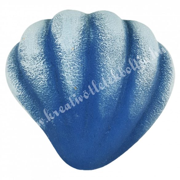 Kerámia kagyló, kék, 11,5x10 cm