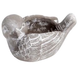 Beton kaspó, madár, 19x10,5 cm