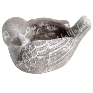 Beton kaspó, madár, 19x10,5 cm