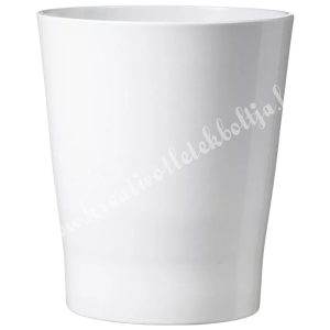 Kerámia kaspó, fehér, 10,5x12 cm