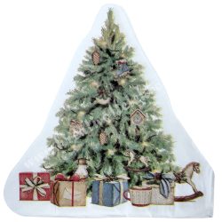 Szalvéta, karácsonyfa, 31,5x31,5 cm, 12 db/csomag
