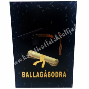 Pénzátadó képeslap borítékkal, ballagásodra, 13x19 cm