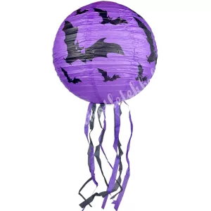 Lampion denevérrel, lila, 30 cm