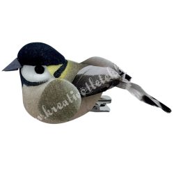 Csipeszes madárka, barna, 7x3 cm