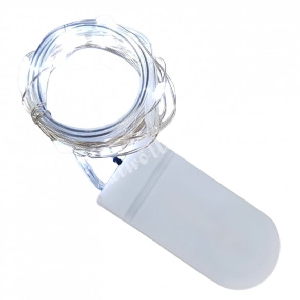 LED-es égősor, 20 izzós, hideg fényű, 2 m+30 cm