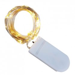 LED-es égősor, 50 izzós, meleg fényű, 5 m+30 cm