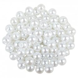 Műanyag tekla, fehér, 6 mm, 100 gramm/csomag