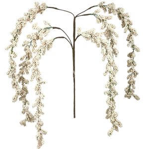 Fürt bogyós ág, krém, 75 cm