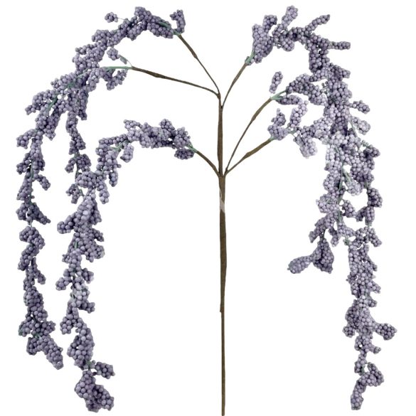 Fürt bogyós ág, lila, 75 cm
