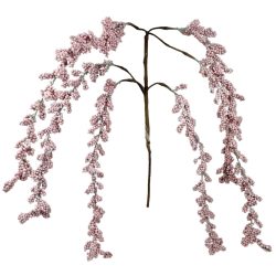 Fürt bogyós ág, rózsaszín, 75 cm