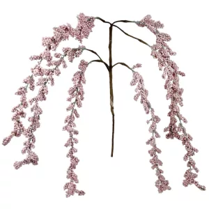 Fürt bogyós ág, rózsaszín, 75 cm