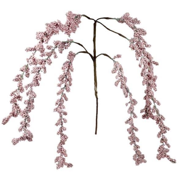 Fürt bogyós ág, rózsaszín, 75 cm