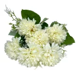 Krizantém csokor, krém, 31 cm