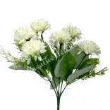 Krizantém csokor, krém, 31 cm
