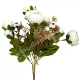 Peonia csokor, vanília, 31 cm