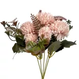Krizantém csokor, púder, 29 cm