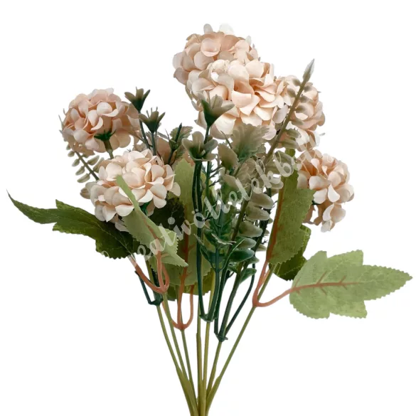 Virágos csokor, púder, 29 cm