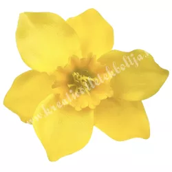 Nárcisz virágfej, sárga, 6,5 cm